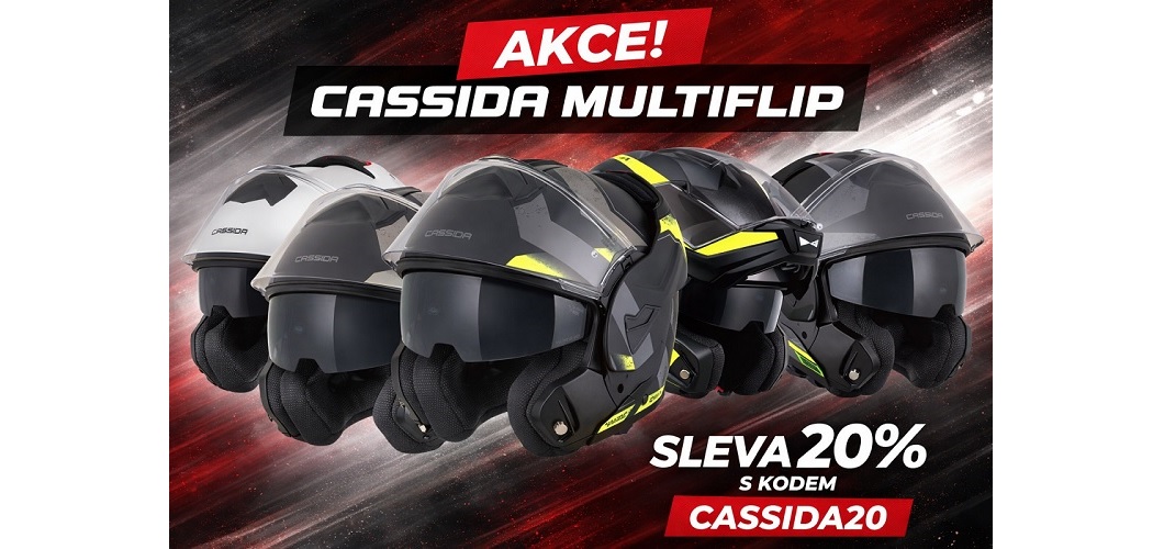 Banner - Sleva na přilby Cassida MultiFlip
