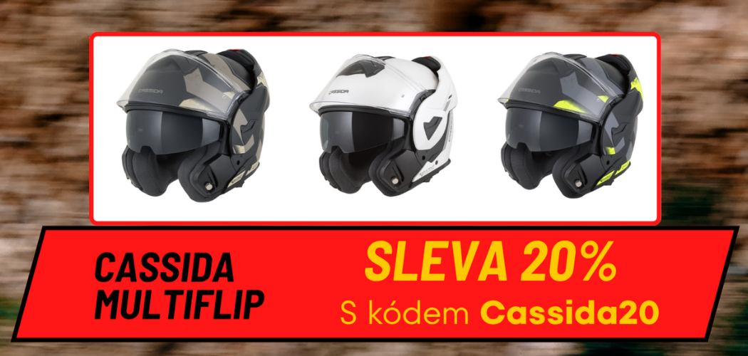 Banner - Sleva na přilby Cassida MultiFlip