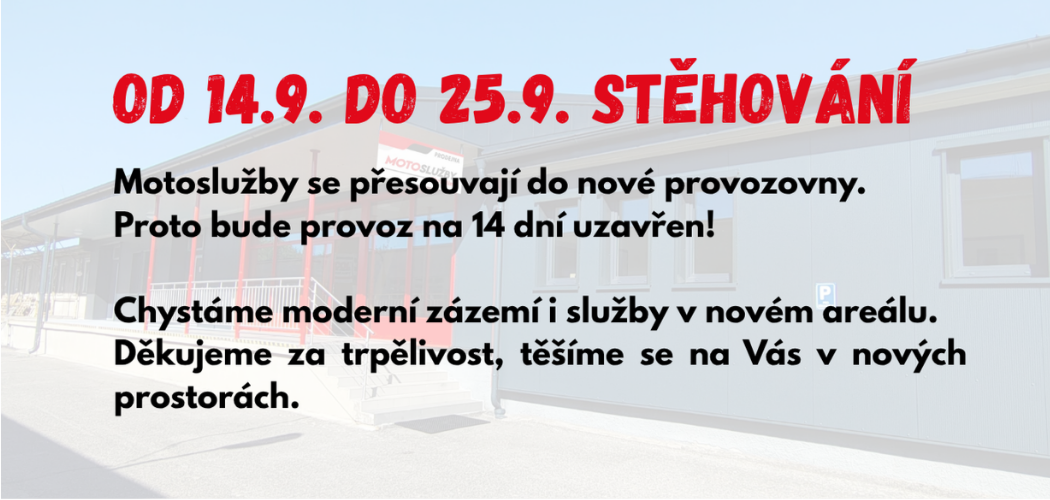 Banner - Stěhování 14.9-25.9.