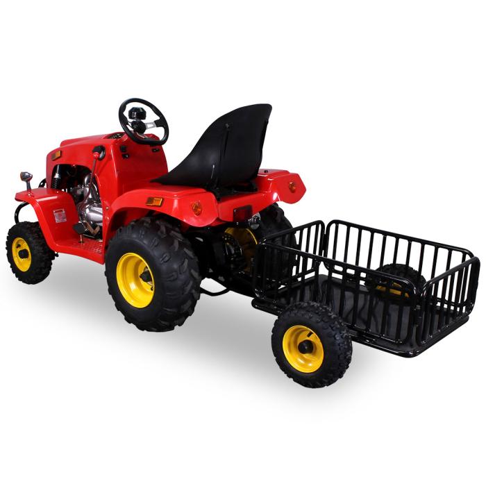 dětský benzínový zahradní traktor s přívěsem, Varianta osobní odběr nebo zaslání - rozebraný stroj, Barva zelená
