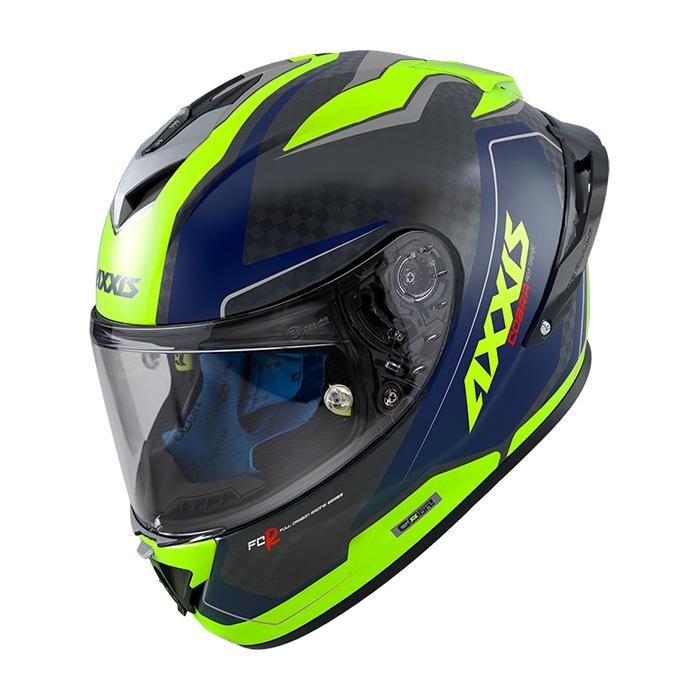 helma na motorku  Axxis Cobra Rage žlutá fluo/černá/carbon