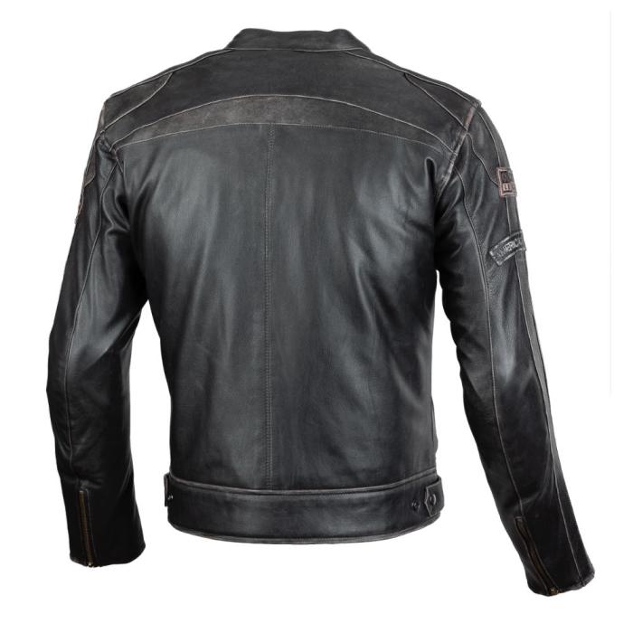 kožená bunda na motorku Seca Aviator II hnědá, Velikost S