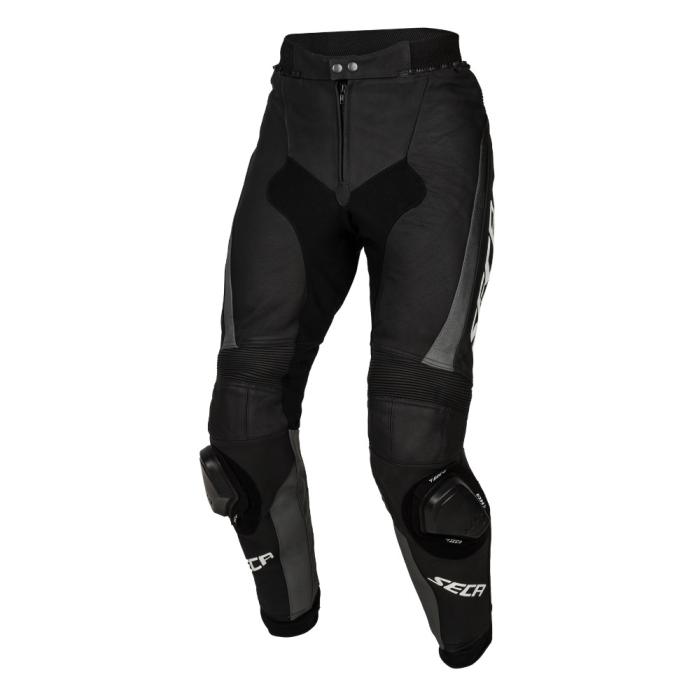 kožené kalhoty na motorku Seca SRS II černá/šedá, Velikost XXXL