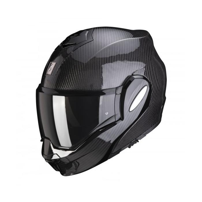 vyklápěcí helma na motorku Scorpion EXO-Tech Evo Carbon černá