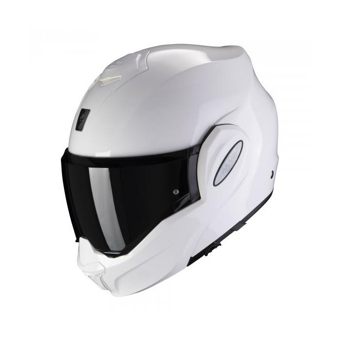 vyklápěcí helma na motorku Scorpion EXO-Tech Evo bílá