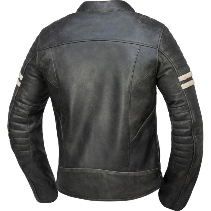 kožená bunda na moto IXS Andy černá, Velikost 48