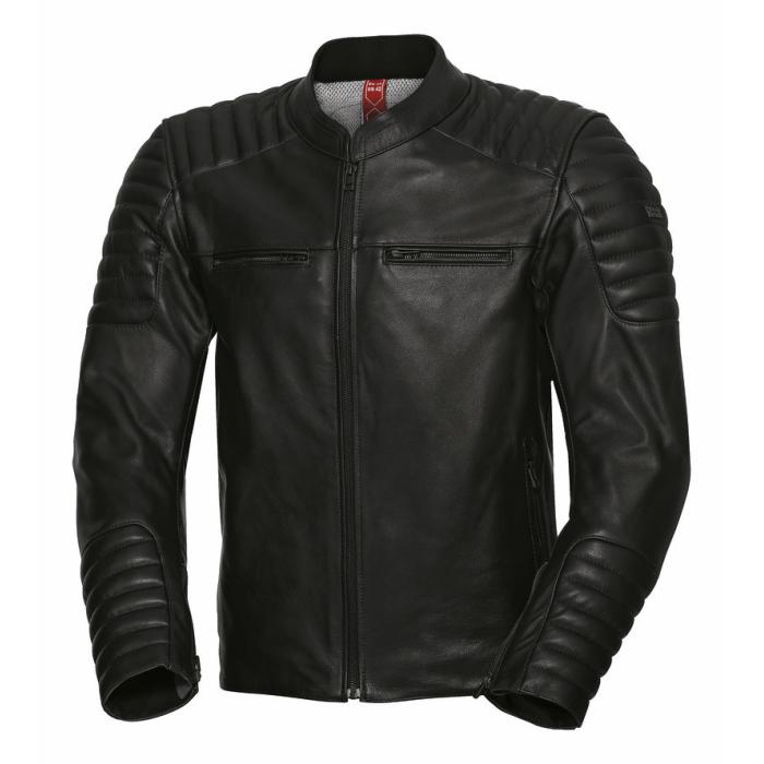 kožená bunda na moto IXS Dark černá