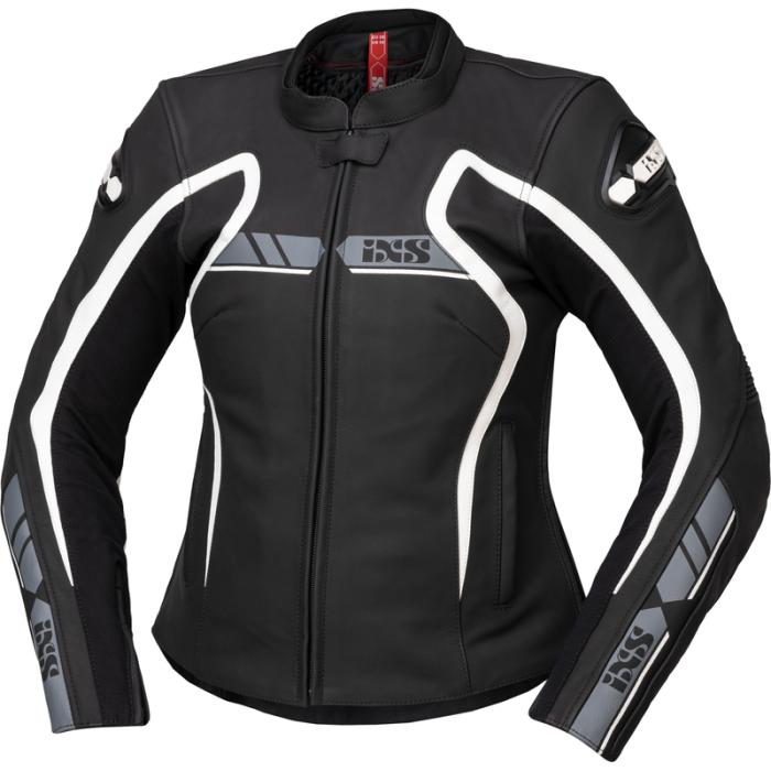 dámská bunda na motorku IXS RS-600 černá/šedá/bílá