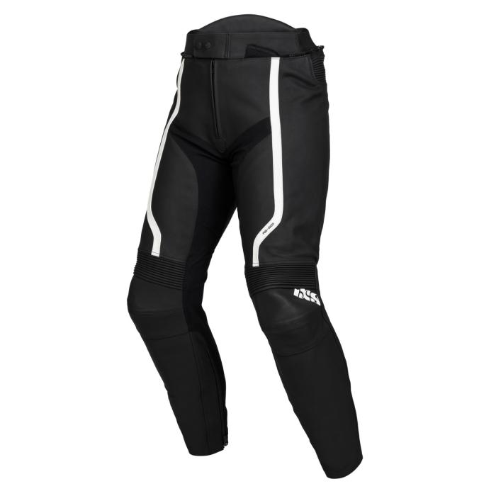 kožené kalhoty na motorku IXS RS-600 černá/bílá, Velikost 60