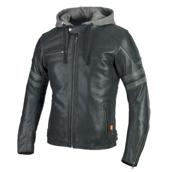 kožená bunda na motorku Seca Hornet černá, Velikost XXXL