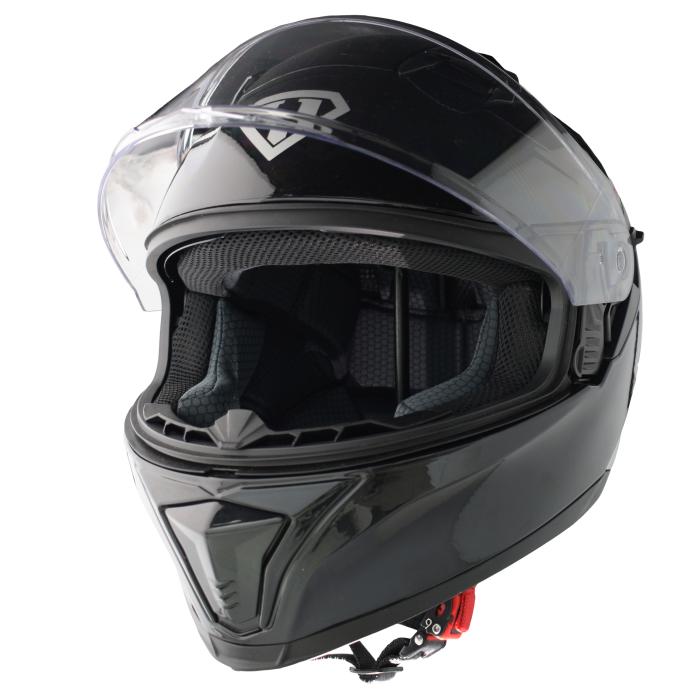 helma na motorku Yohe 985 SV černá lesklá, Velikost S