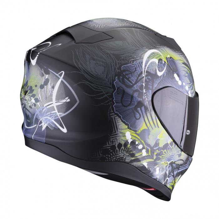 helma na motorku Scorpion EXO 520 Evo Air Melrose matná černo/neonově žlutá, Velikost M