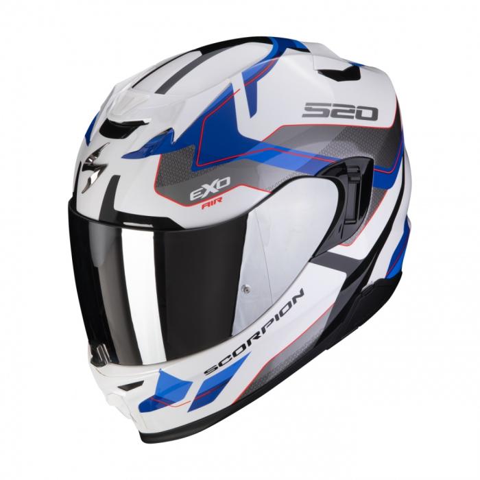 helma na motorku Scorpion EXO 520 Evo Air Elan modro/bílá, Velikost XXL