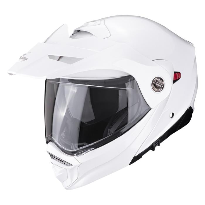 helma na motorku Scorpion ADX-2 perleťově bílá