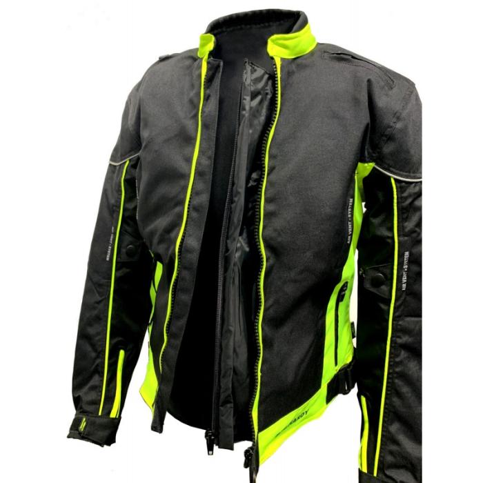 dámská bunda na motorku Aurora Lady Fluo, Velikost L