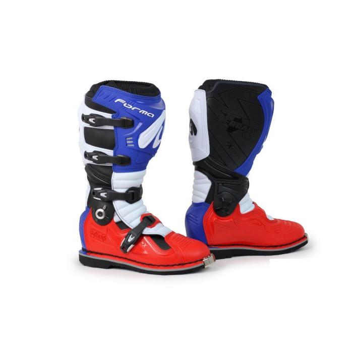 motokrosové boty Forma Terrain Evolution TX s kloubem červeno/modro/bílo/černé, Velikost bot 40