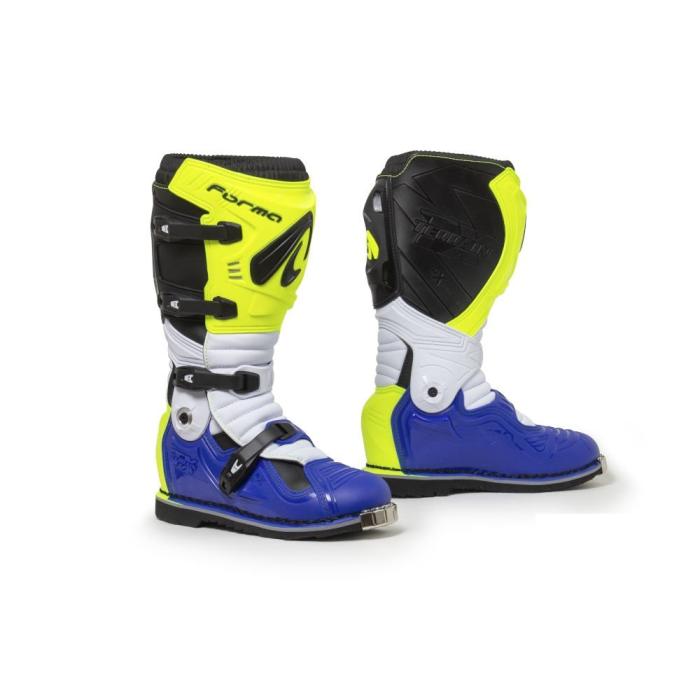 motokrosové boty Forma Terrain Evolution TX s kloubem fluo žluto/bílo/modré, Velikost bot 45