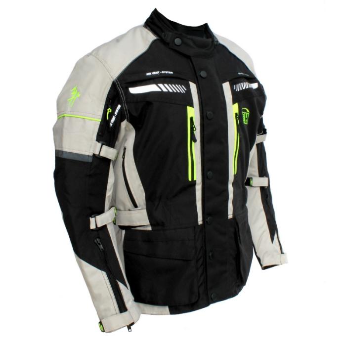 motorkářská bunda MH Tourist Pro černá/světle šedá, Velikost 4XL