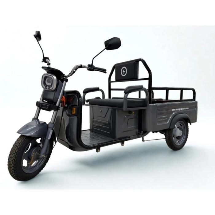 elektrická tříkolka Advento 2, baterie 32Ah, barva šedá