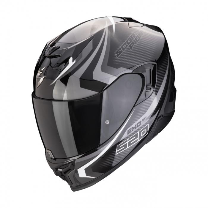 helma na motorku Scorpion EXO 520 Evo Air Terra černo/stříbrno/bílá