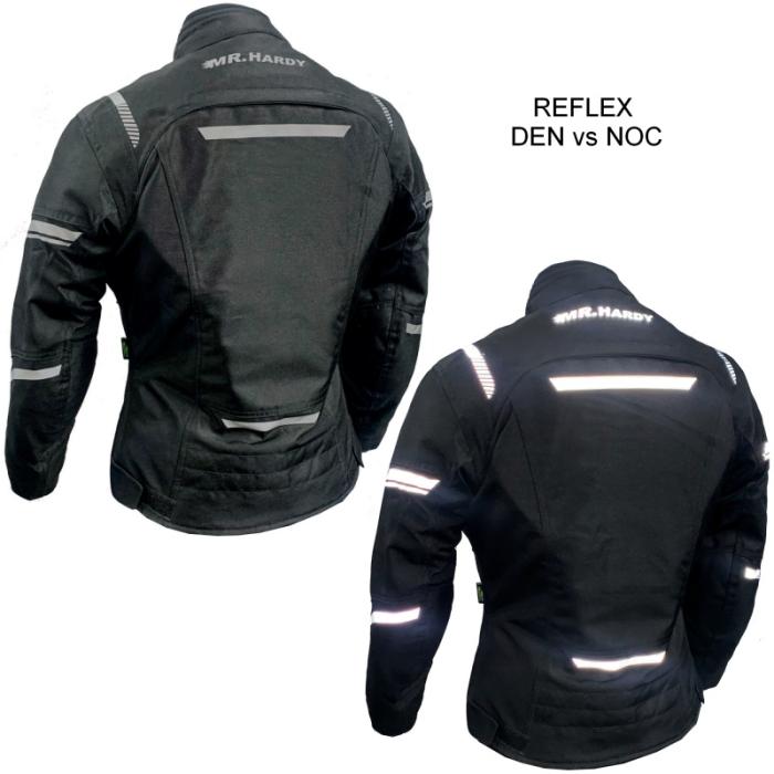 dámská bunda na motorku MH W12 black - třívrstvá, Velikost XXL/44