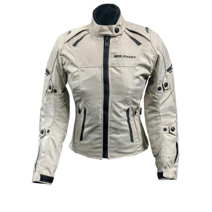 dámská bunda na motorku MH W12 silver - třívrstvá, Velikost 4XL