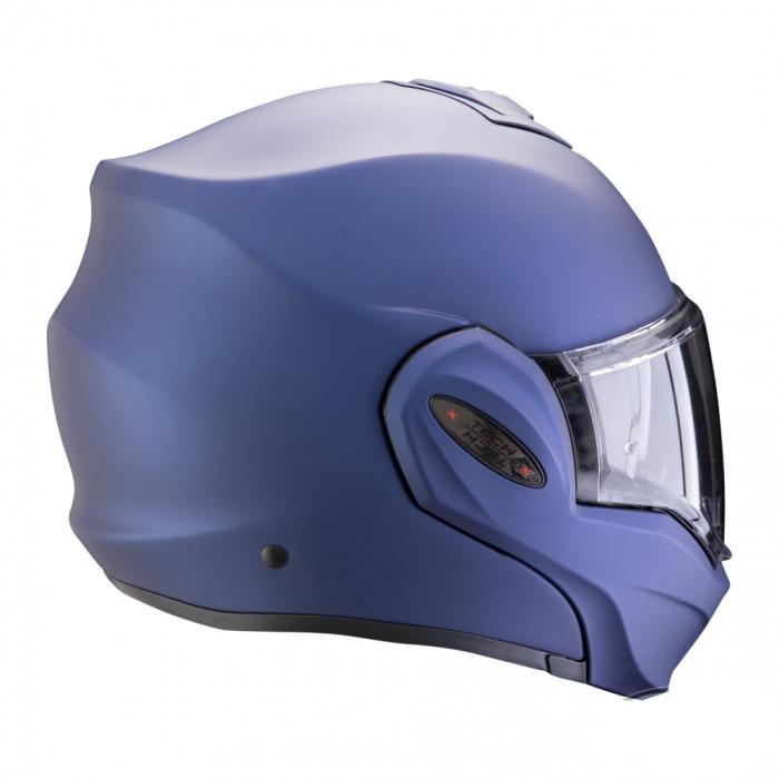 helma na motorku Scorpion EXO-Tech Evo Pro matná metalická modrá, Velikost XS