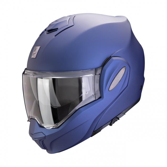 helma na motorku Scorpion EXO-Tech Evo Pro matná metalická modrá