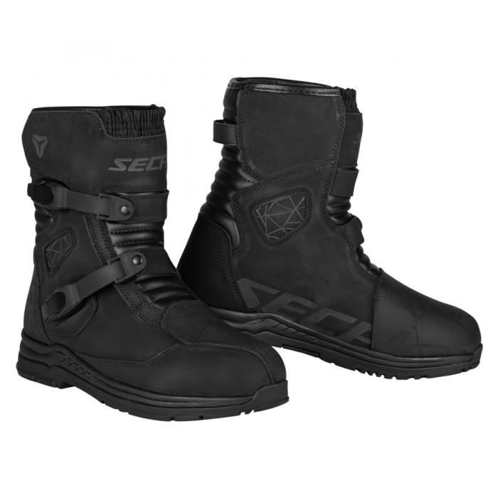 boty na moto Seca S-ADV černé, Velikost 45