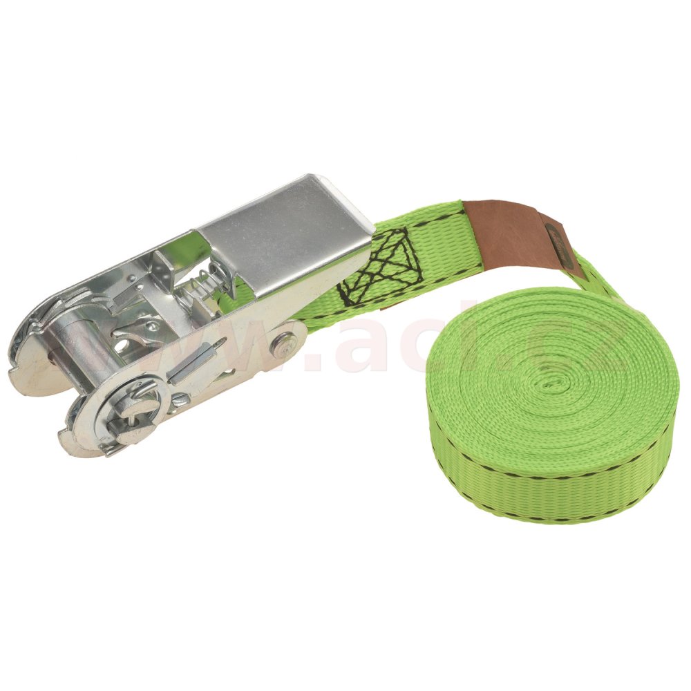 upínací popruh s ráčnou 25 mm, 250 kg, bez háků