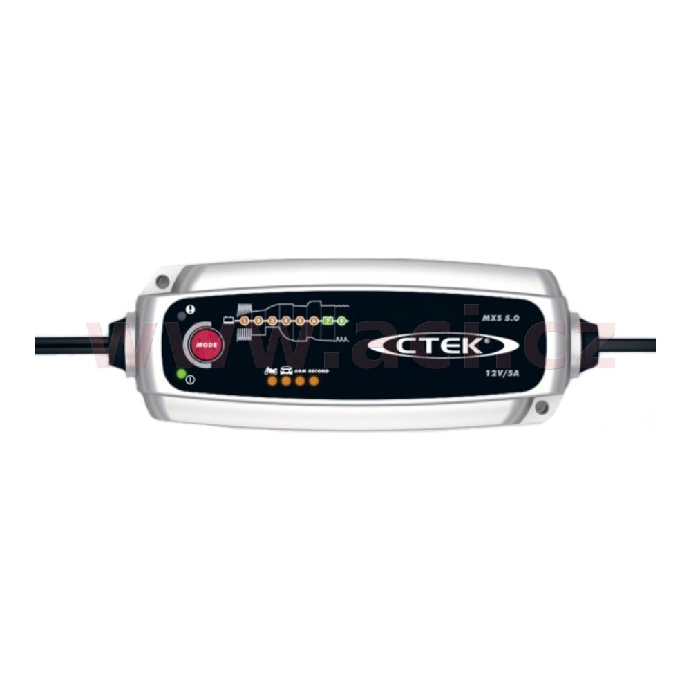 nabíječka CTEK MXS 5.0 NEW s teplotním čidlem 12 V, 120 Ah, 5 A