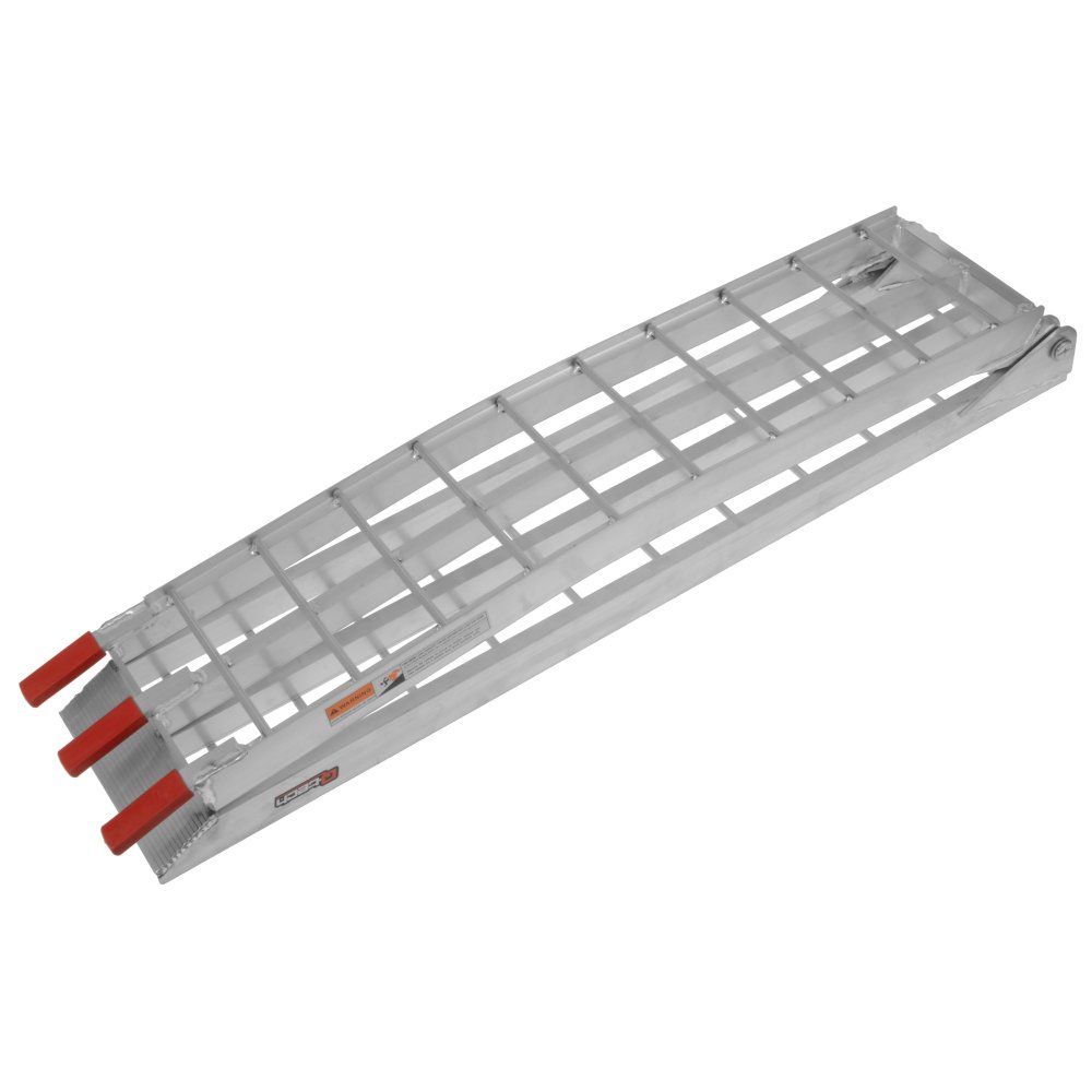 nájezdová rampa - skládací - hliníková úzká, Q-TECH (max. nosnost 250 kg, 1 ks)