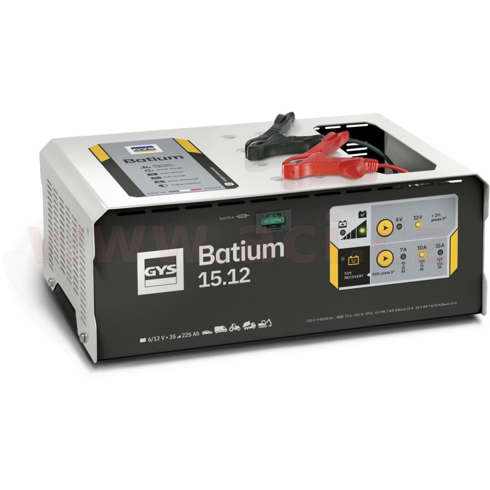 nabíječka GYS BATIUM 15.12 6/12 V, 225 Ah, 15 A