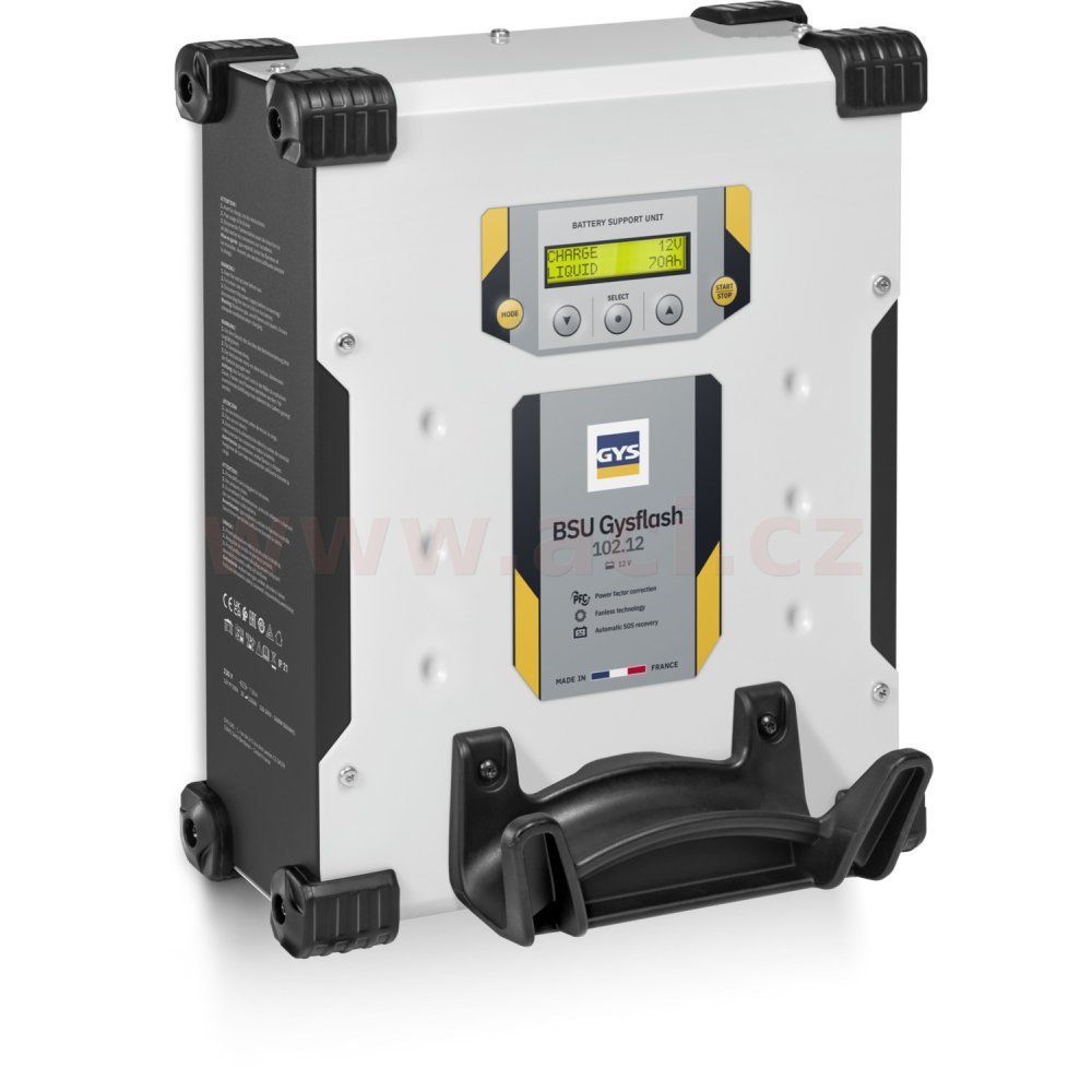 nabíječka/stabilizovaný zdroj GYSFLASH 102.12 HF 12 V, 5-1200 Ah, 100 A, kabely 5 m, menu v češtině