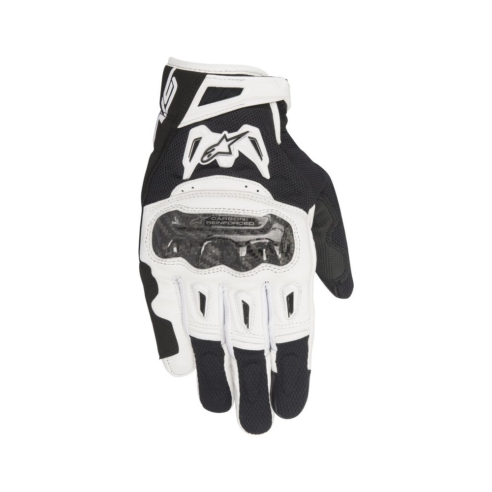 rukavice SMX-2 AIR CARBON, ALPINESTARS (černé/bílé) 2025