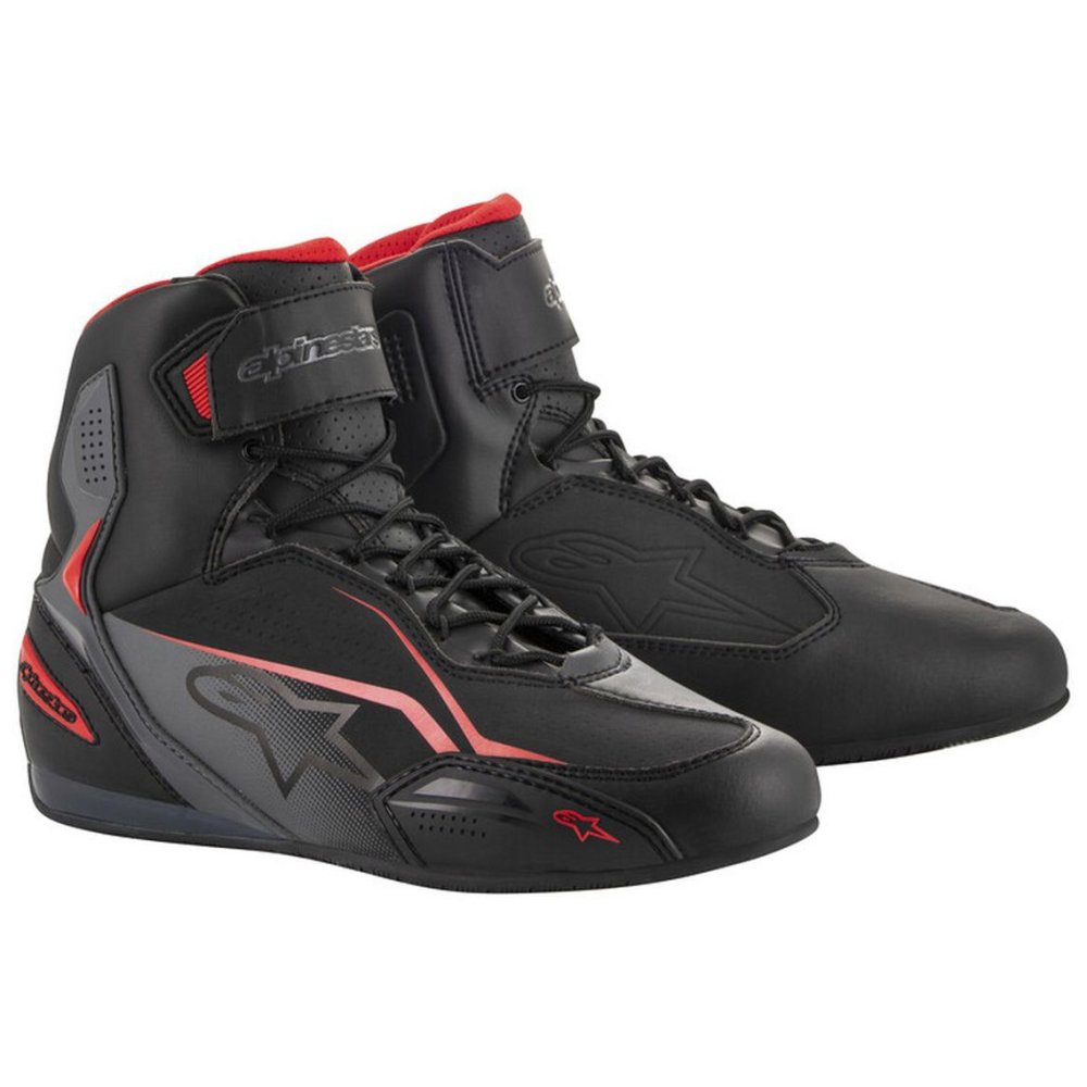 boty FASTER-3, ALPINESTARS (černé/šedé/červené)