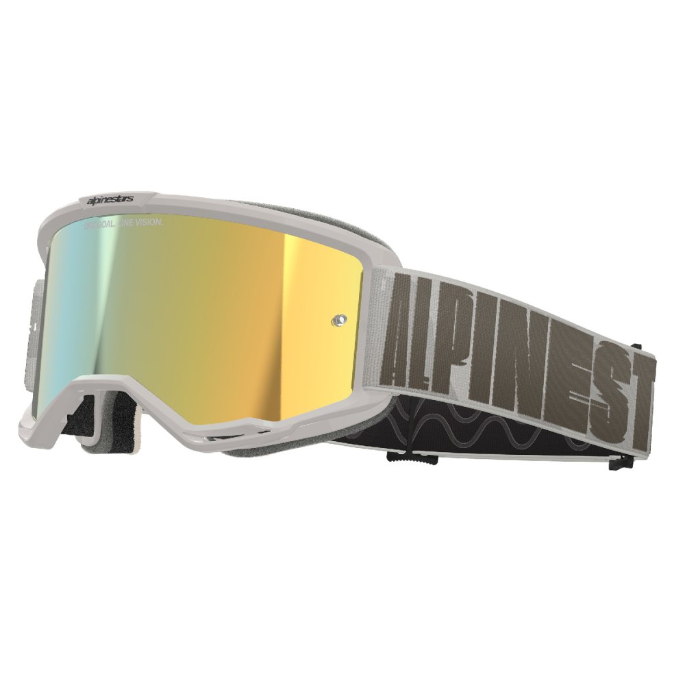 brýle VISION 5 HOLLOW, ALPINESTARS (písková, zrcadlové zlaté plexi)