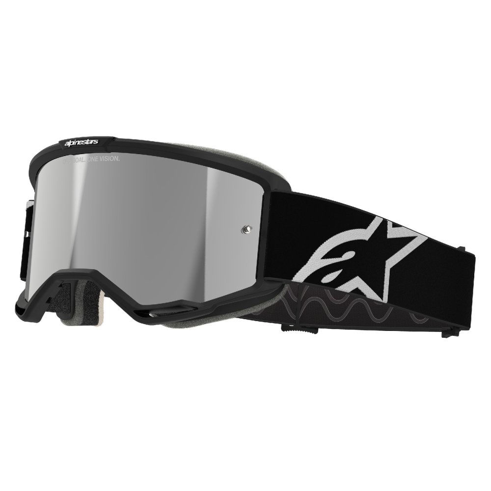 brýle VISION 5 CORP, ALPINESTARS (černá, zrcadlové stříbrné plexi) 2026