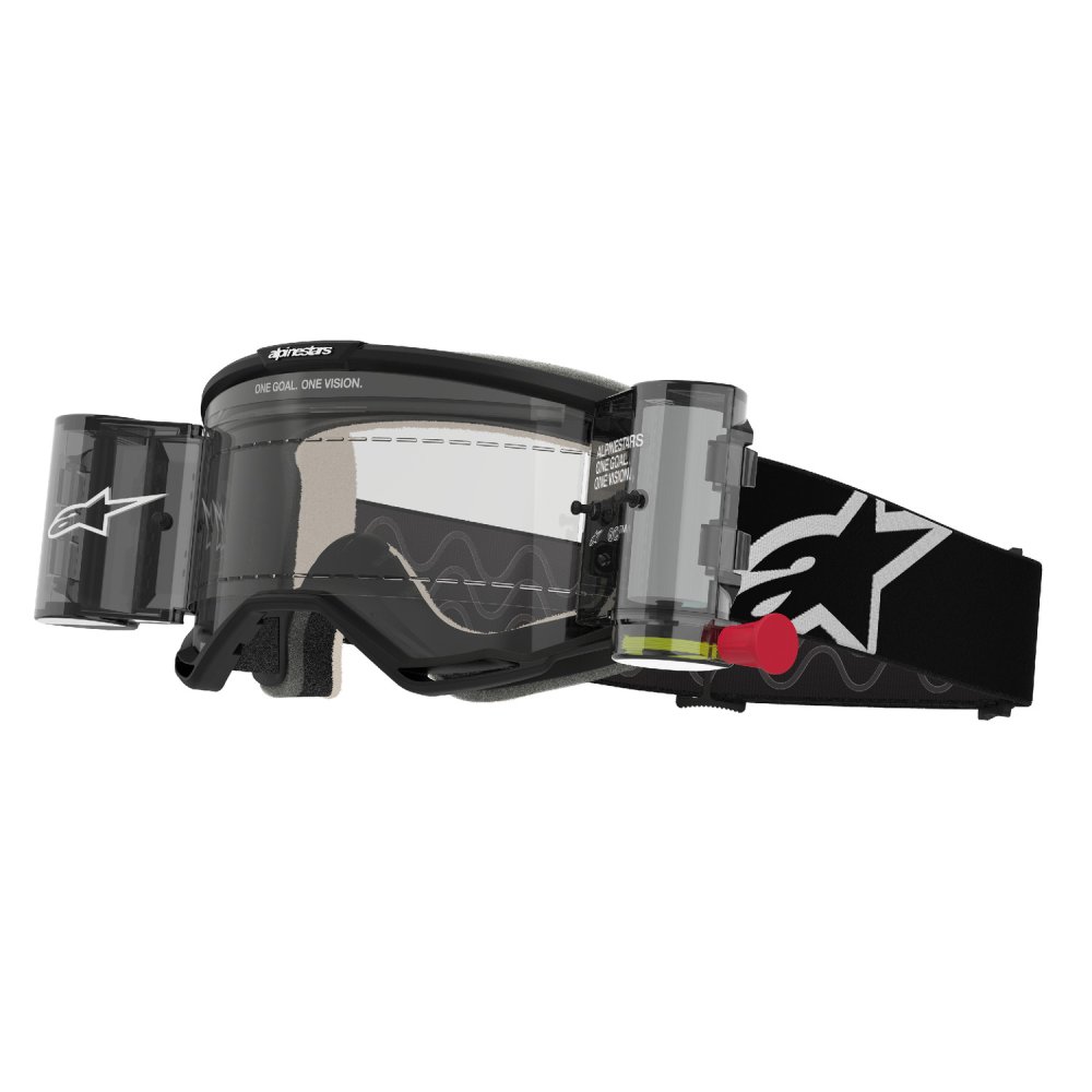 brýle VISION 5 CORP ROLL-OFF WIDE VISION, ALPINESTARS (černá, čiré plexi a roll-off systém) 2027