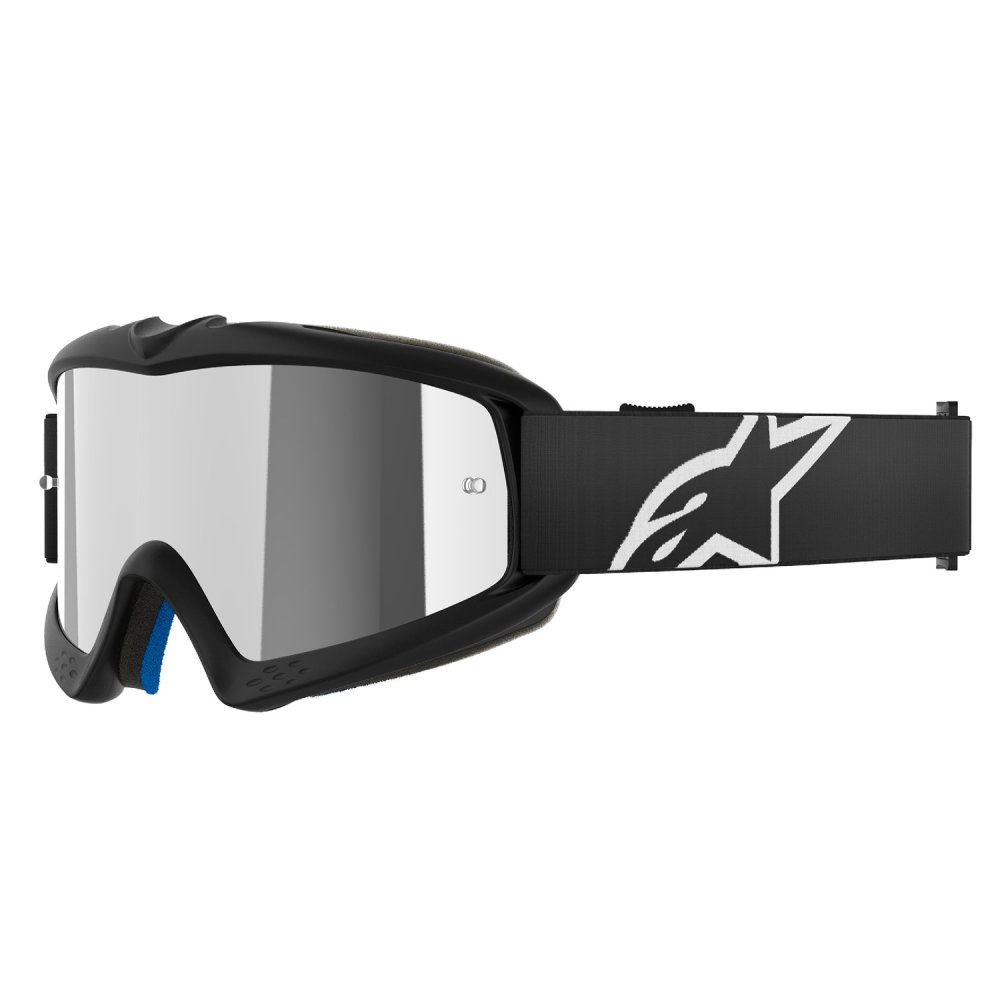 brýle VISION YOUTH CORP, ALPINESTARS, dětské (černá, zrcadlové stříbrné plexi) 2027
