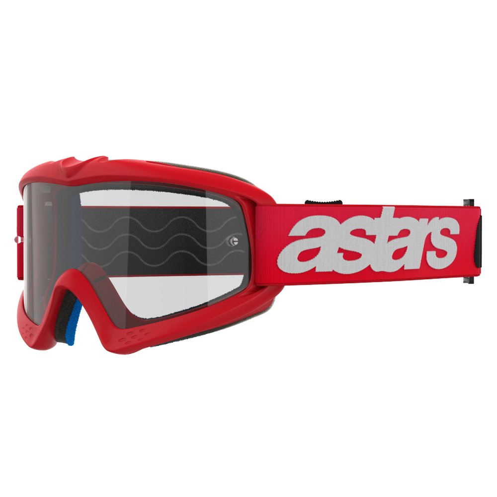 brýle VISION YOUTH BLAZE, ALPINESTARS, dětské (červená, čiré plexi) 2027