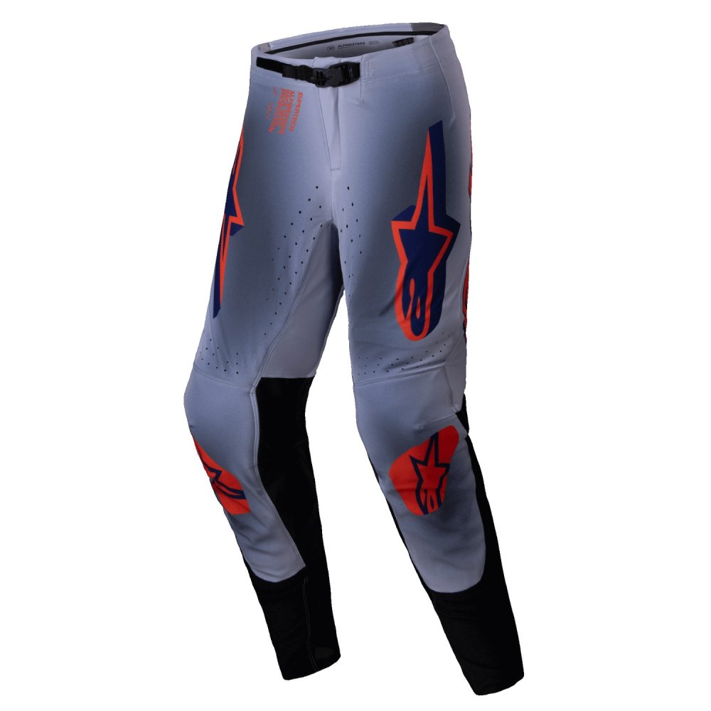kalhoty SUPERTECH LIPAN, ALPINESTARS (šedá/oranžová fluo) 2025