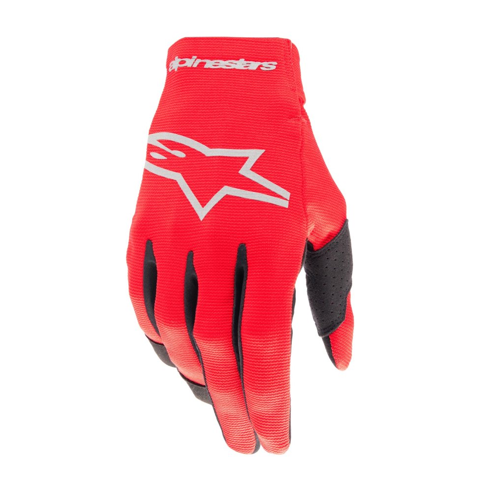 rukavice RADAR, ALPINESTARS, dětské (červená/stříbrná) 2025
