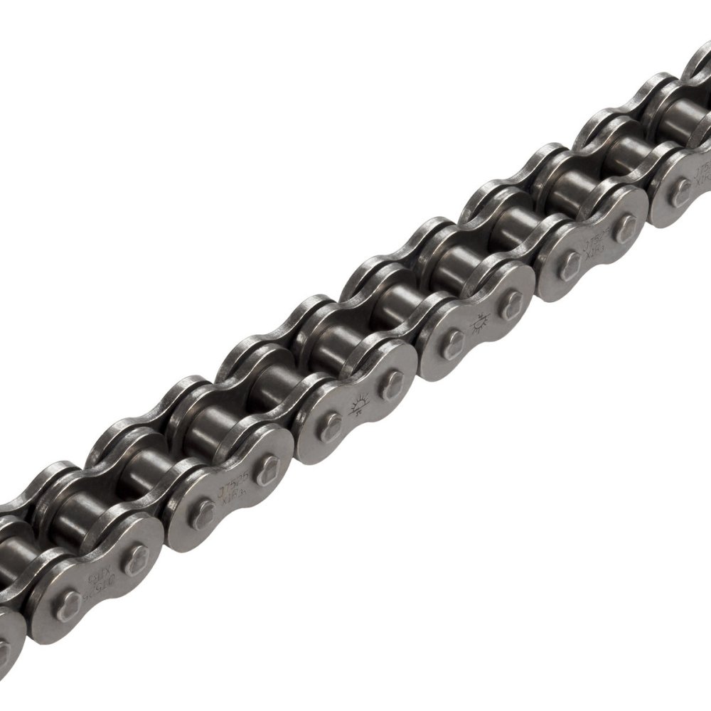 řetěz 525X1R3, JT CHAINS (x-kroužek, barva černá, 114 článků, vč. nýtovací spojky)