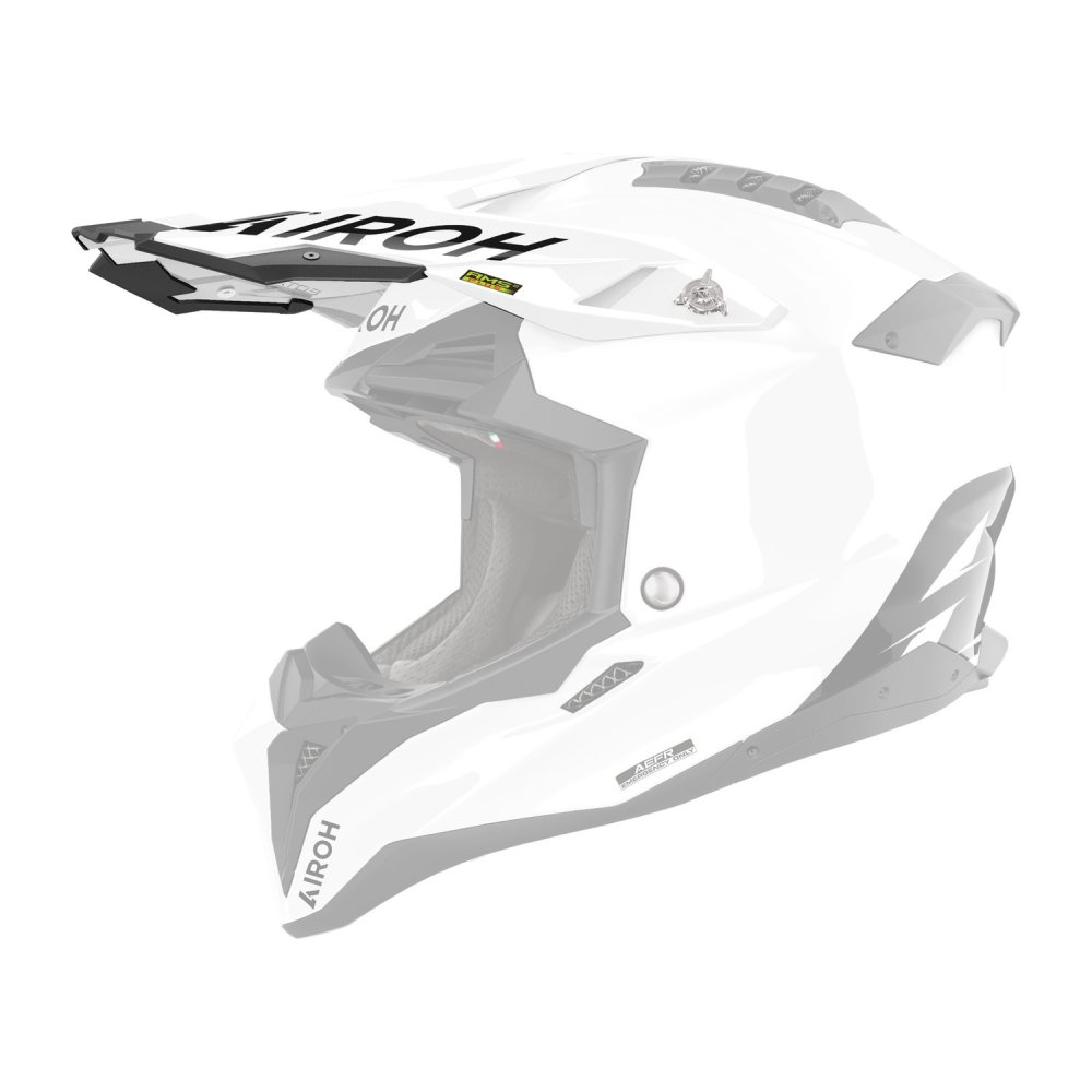 kšilt pro přilbu AVIATOR 3 (nové logo), AIROH (bílá)