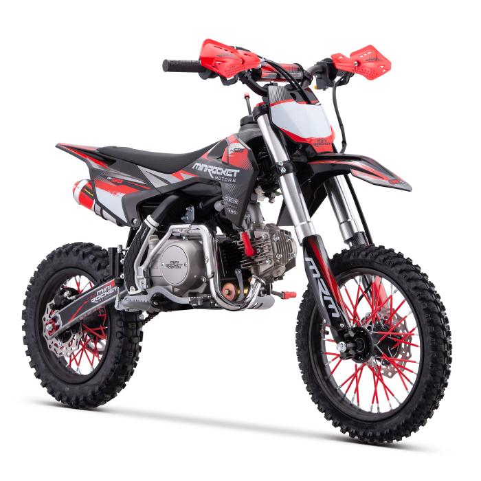 pitbike Mini Rocket DK 125ccm Poloautomat + startér, Barva černá