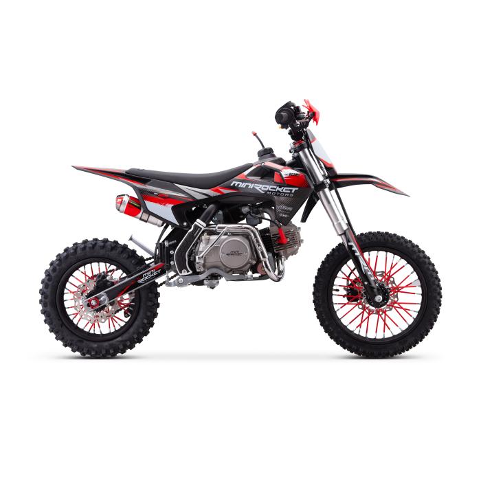 pitbike Mini Rocket DK 125ccm Poloautomat + startér, Barva černá