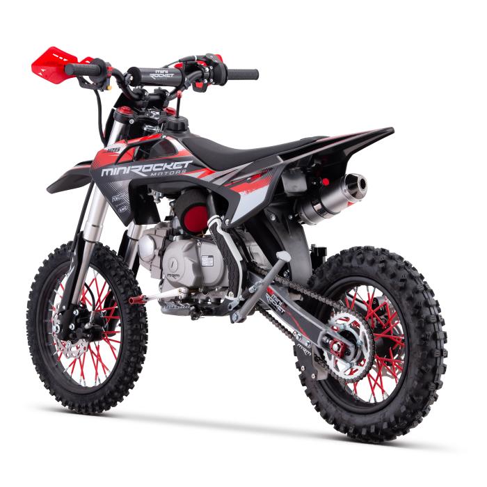 pitbike Mini Rocket DK 125ccm Poloautomat + startér, Barva černá