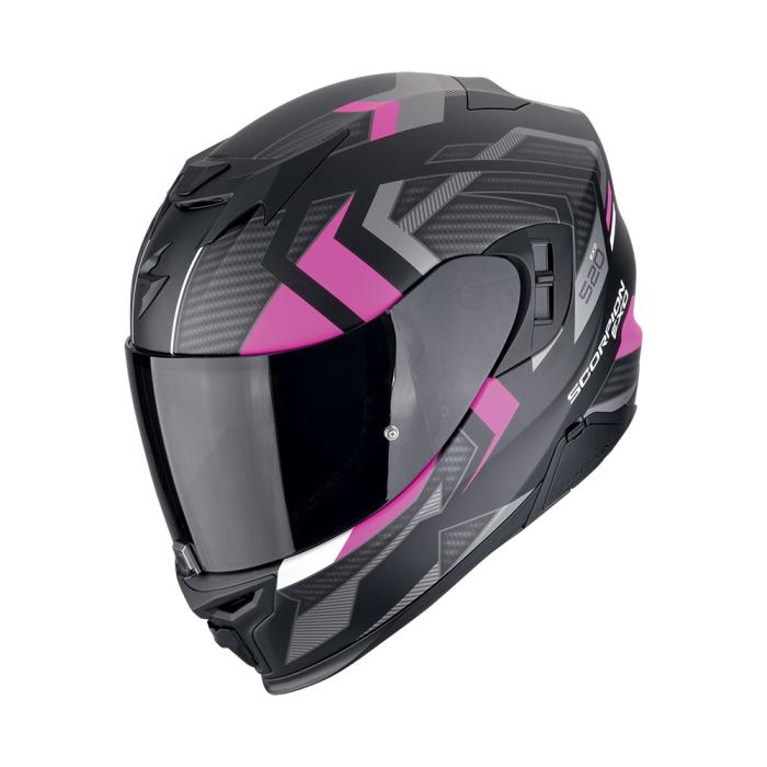 helma na motorku Scorpion EXO 520 Evo Air Sensus matná černo/růžová, Velikost S
