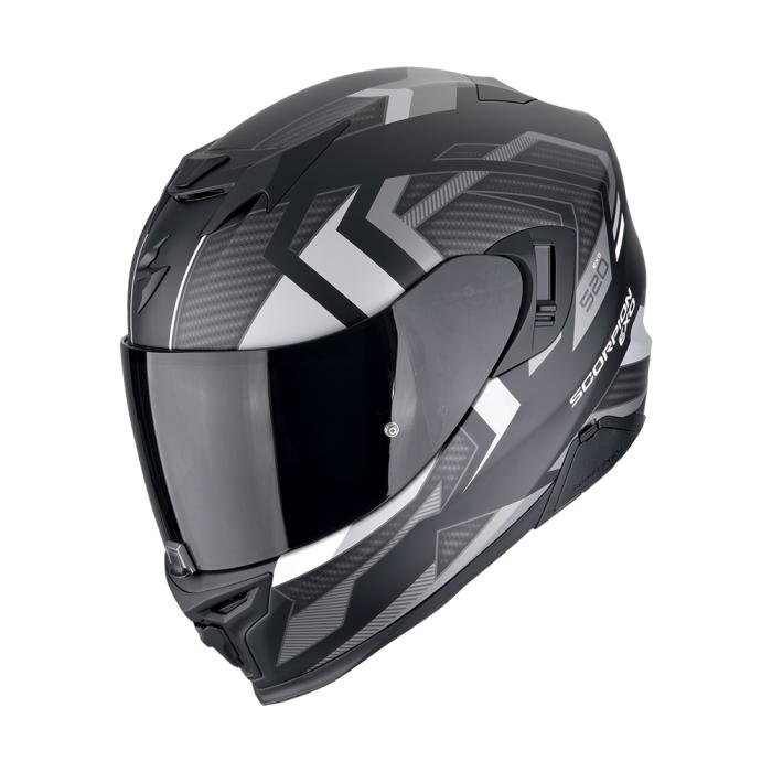 helma na motorku Scorpion EXO 520 Evo Air Sensus matná černo/stříbrná